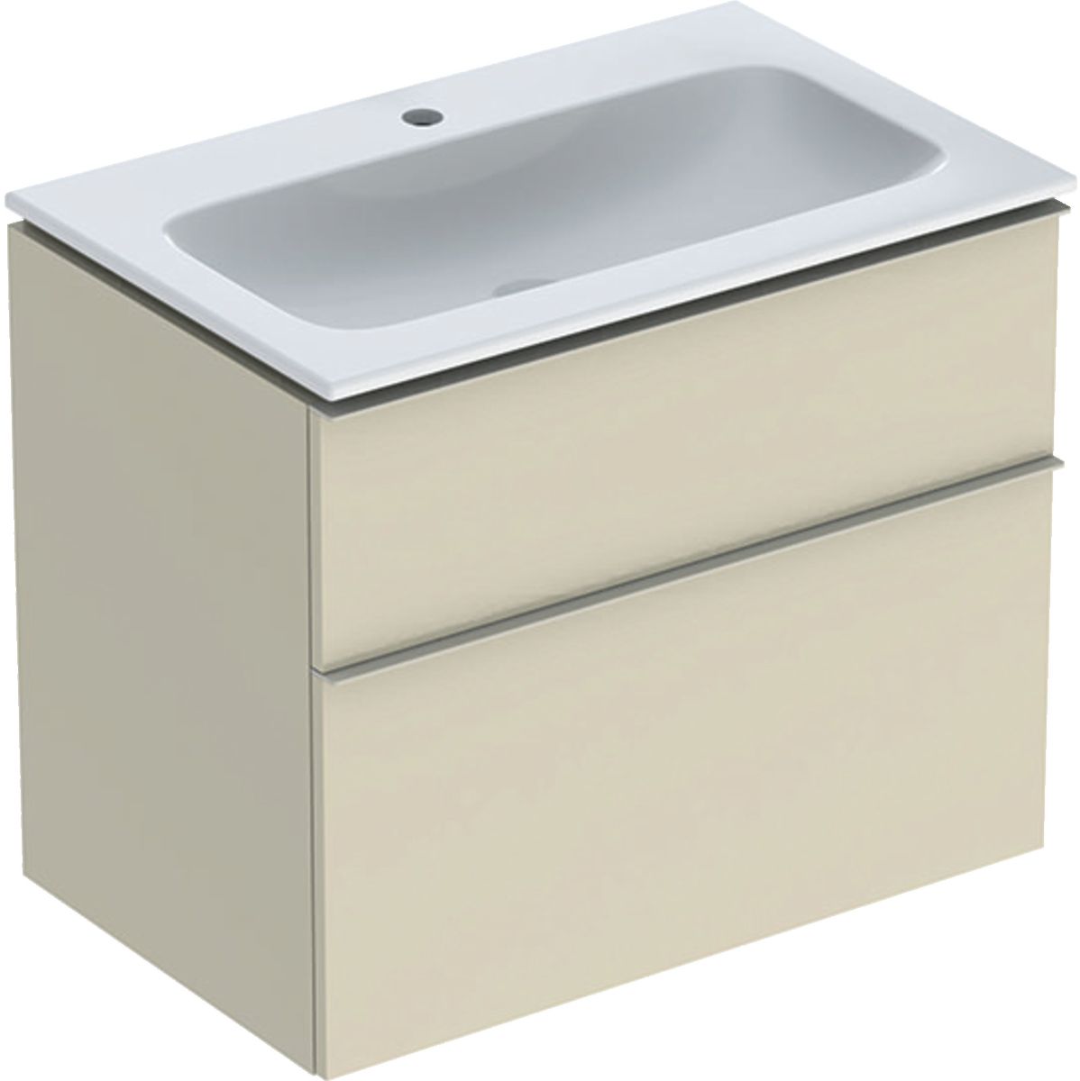 Geberit iCon lavabo avec meuble 75 cm grise 502.336.JL.1