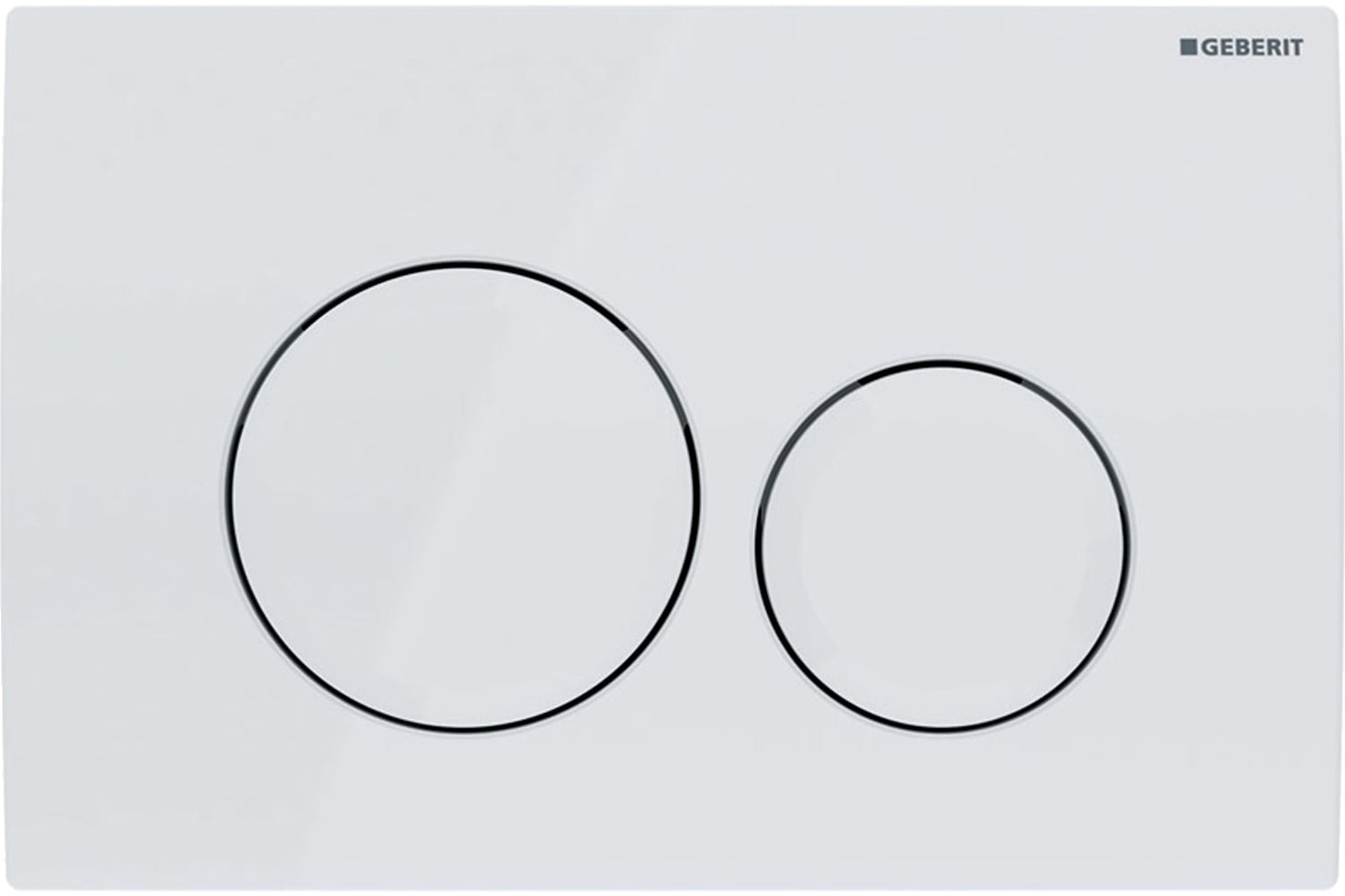 Geberit Delta20 bouton de chasse d'eau pour WC blanc 115.127.11.1