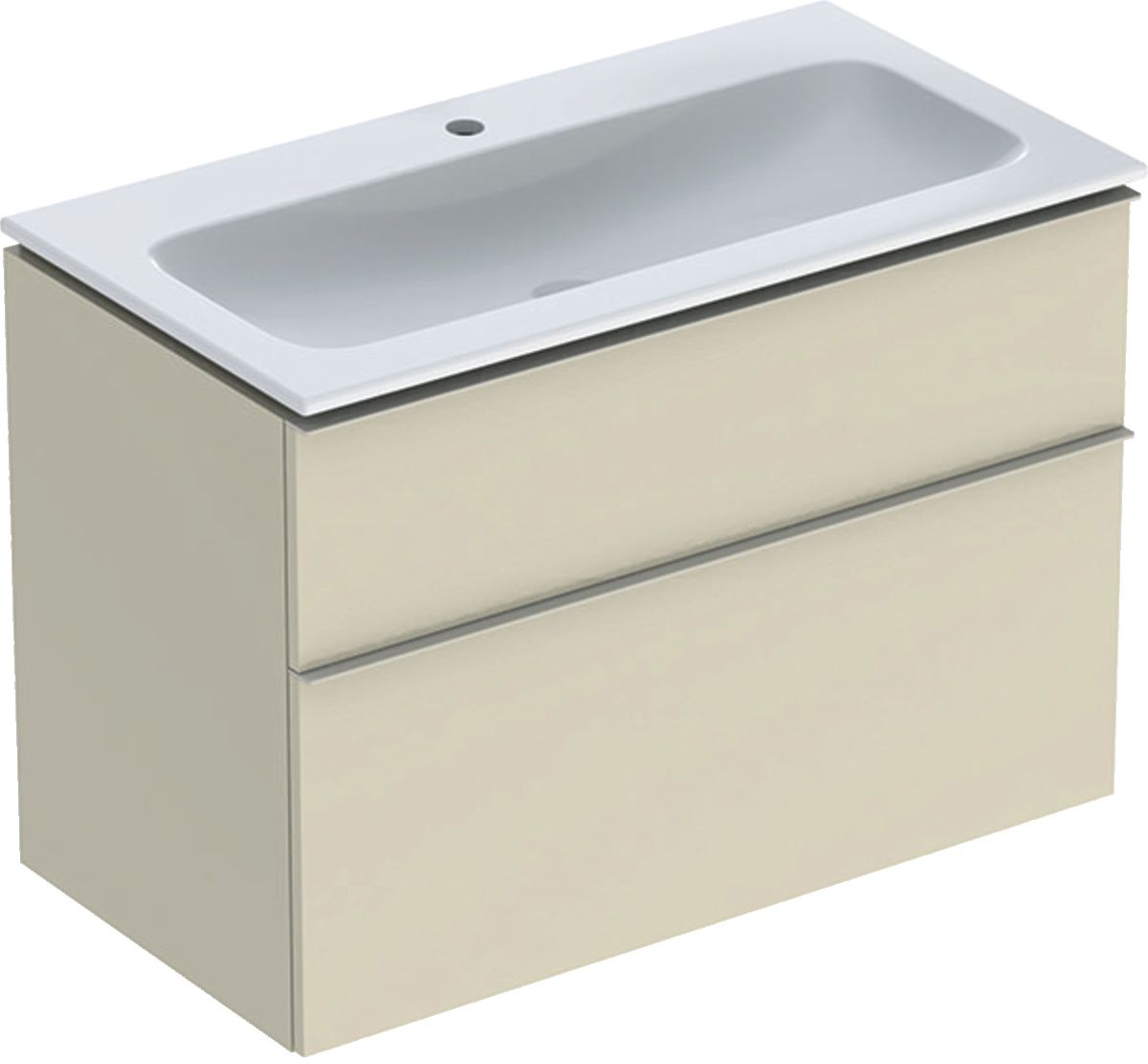 Geberit iCon lavabo avec meuble 90 cm grise 502.337.JL.1