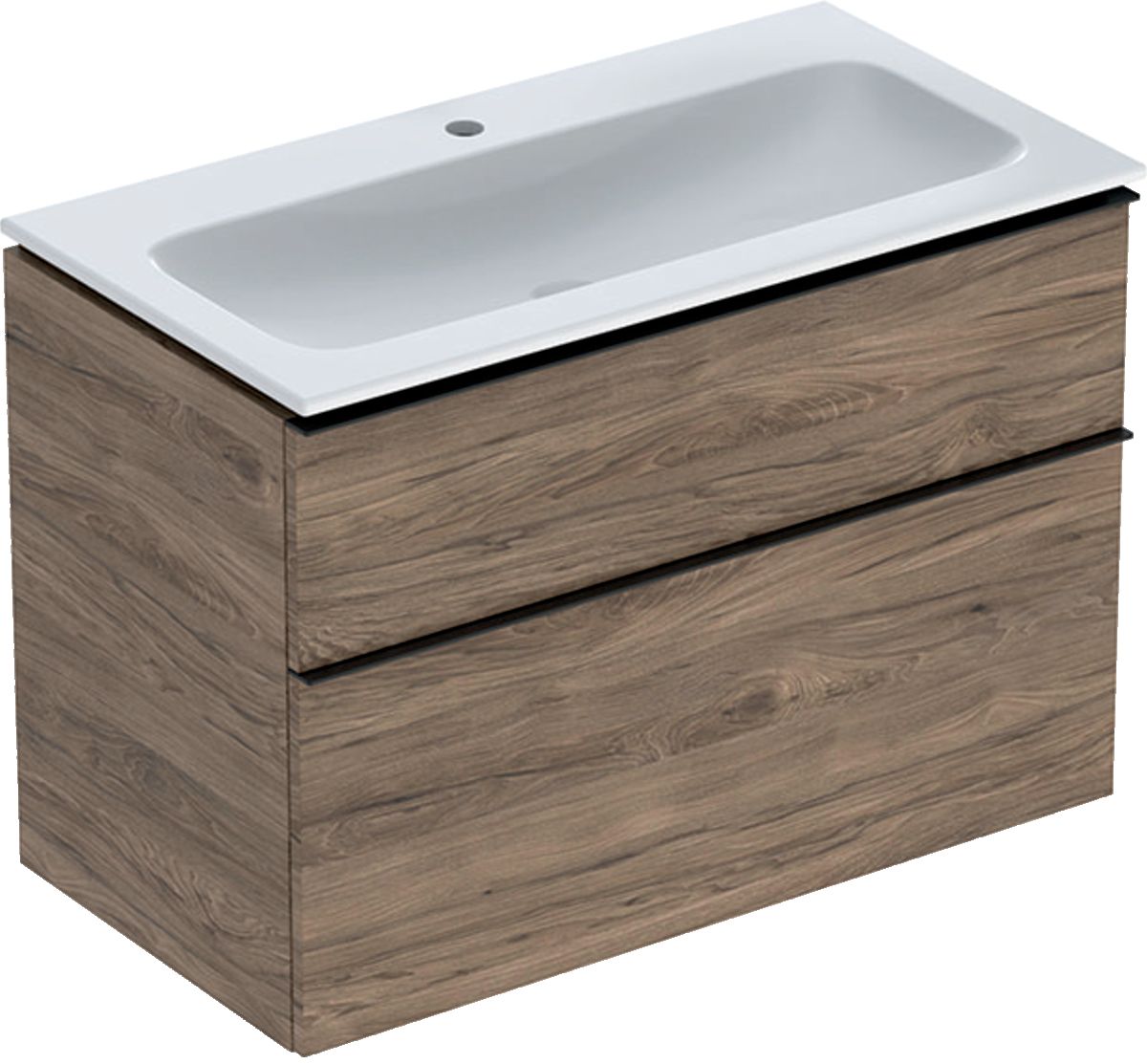Geberit iCon lavabo avec meuble 90 cm noyer 502.337.JR.1