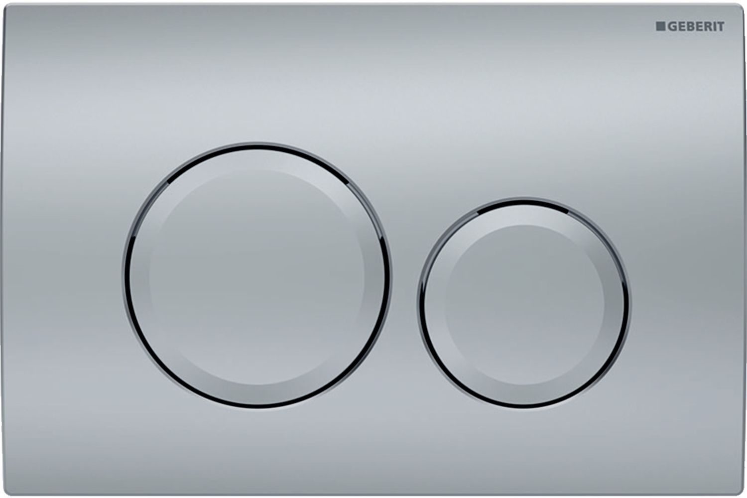 Geberit Delta20 bouton de chasse d'eau pour WC chrome mat 115.127.46.1