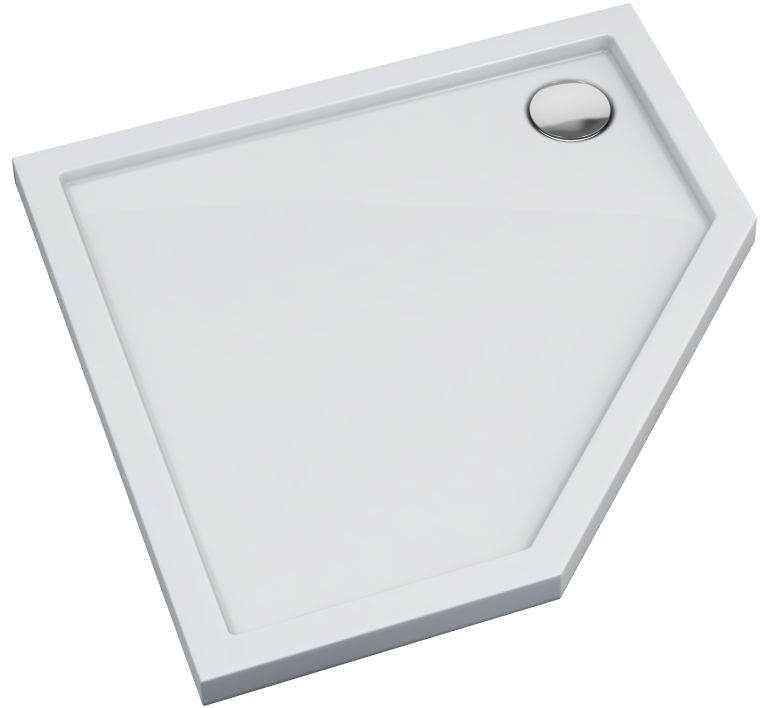 Schedpol Corrina New receveur de douche pentagonal 90x90 cm blanc 3.4398