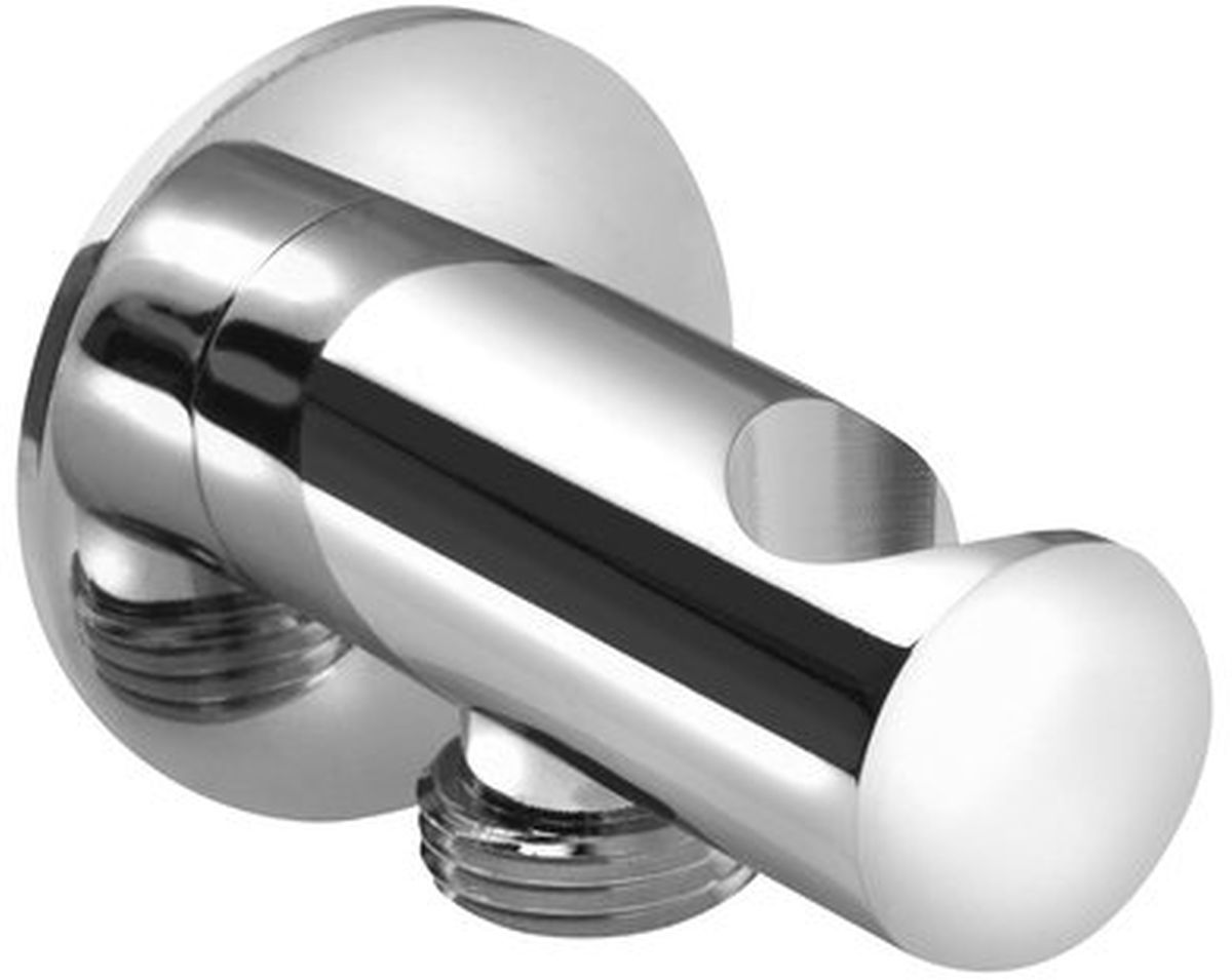 Sapho raccord coudé avec support chrome SG203