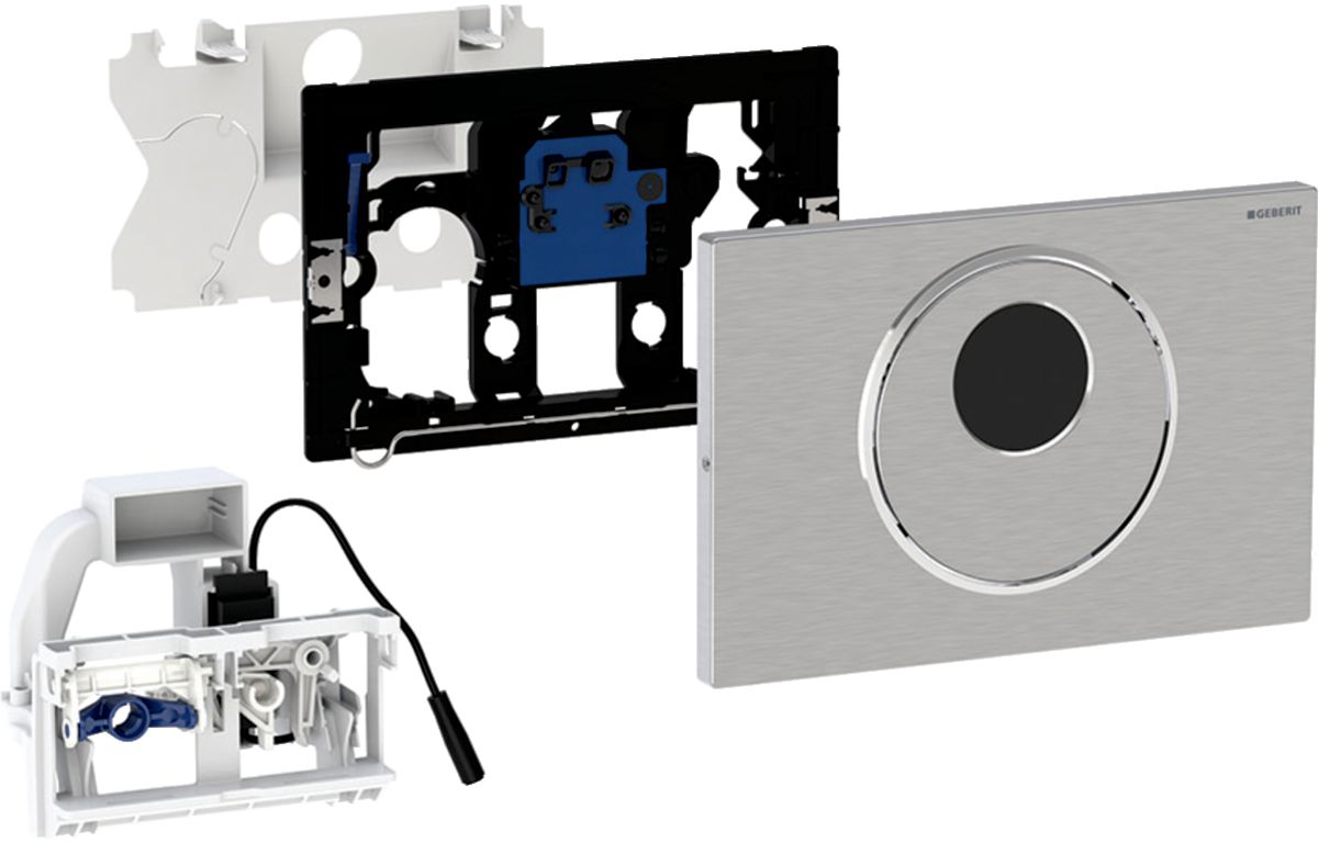 Geberit Sigma bouton de chasse d'eau pour WC acier 115.856.SN.6