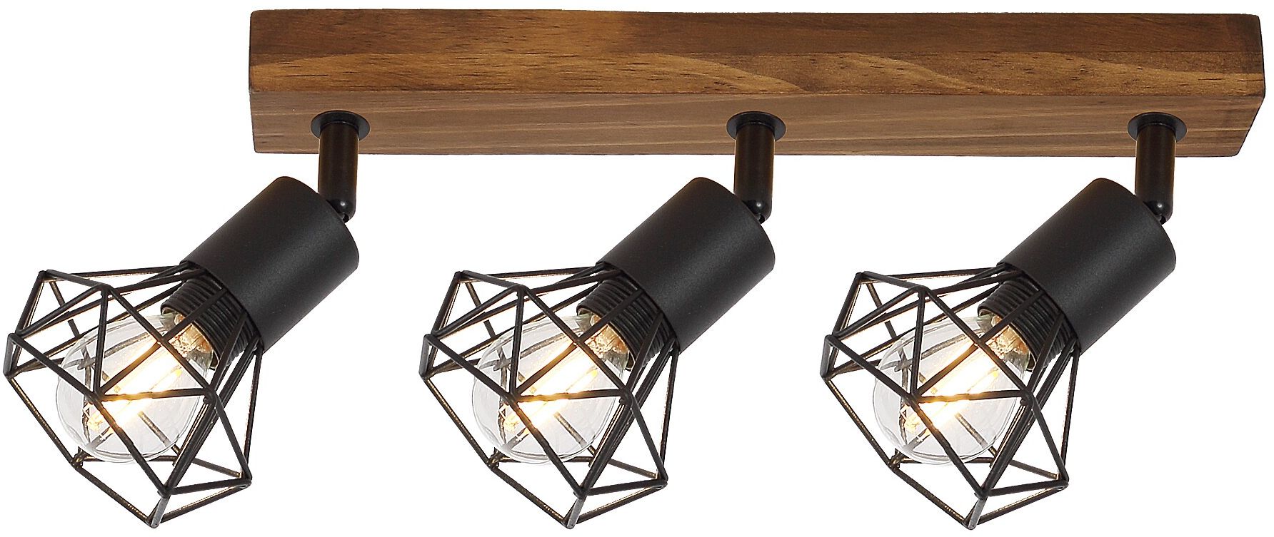 Rabalux Zeus plafonnier 3x40 W noir-bois 3139