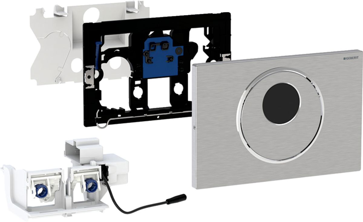 Geberit Sigma bouton de chasse d'eau pour WC acier 115.890.SN.6