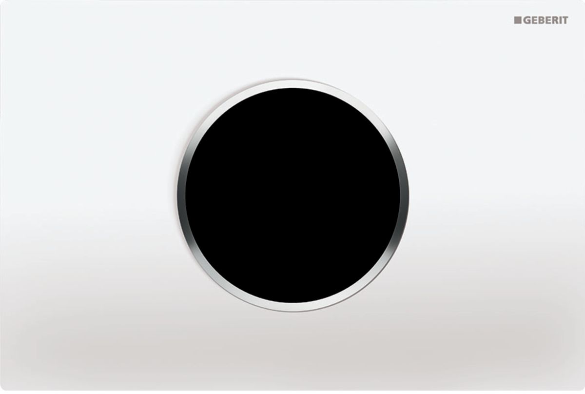 Geberit Sigma bouton de chasse d'eau pour WC chrome brillant-blanc 115.907.KJ.6