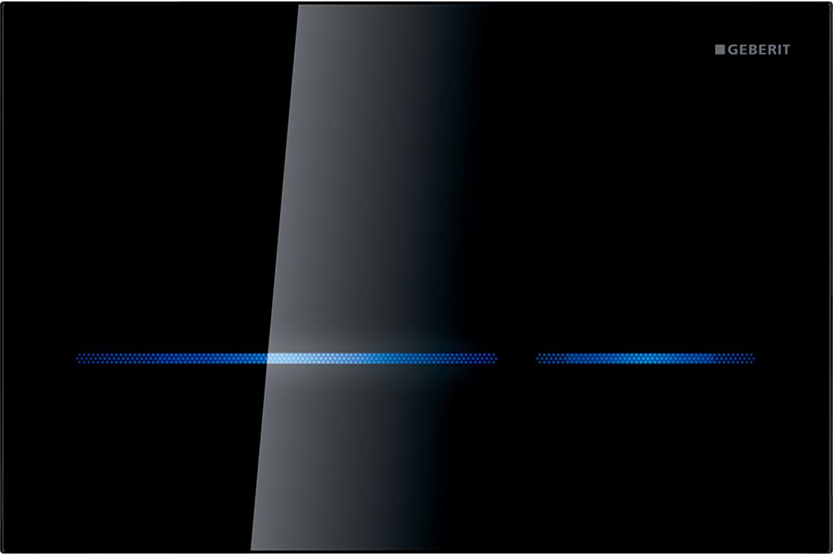 Geberit Sigma80 bouton de chasse d'eau pour WC noir 116.092.SG.6