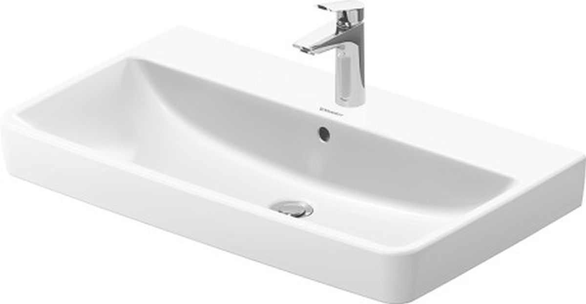Duravit No. 1 lavabo 80x46 cm rectangulaire de meuble blanc 23758000002