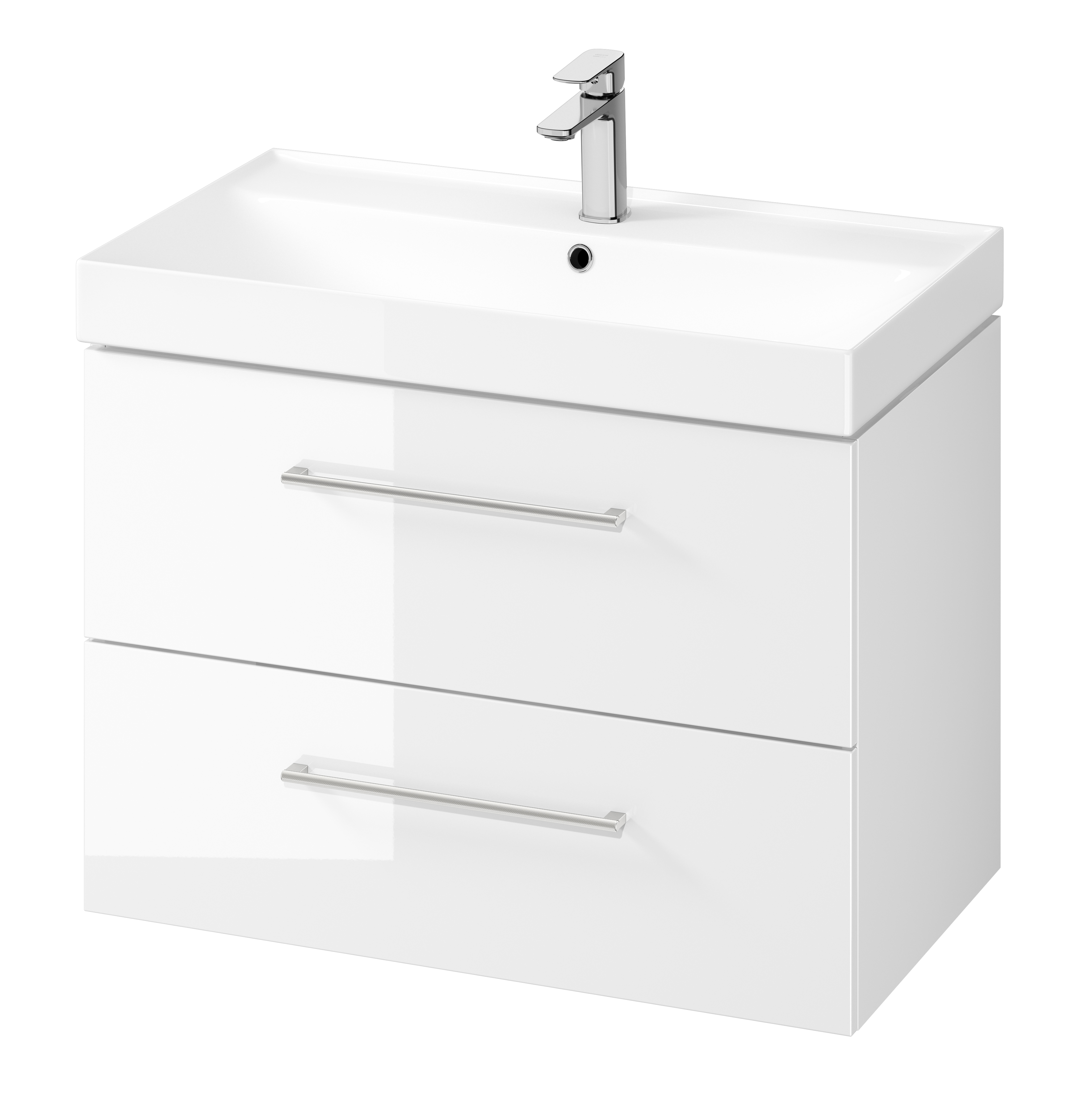 Cersanit Larga SET B660 umywalka 80x46 cm z szafką wiszącą biała S801-438