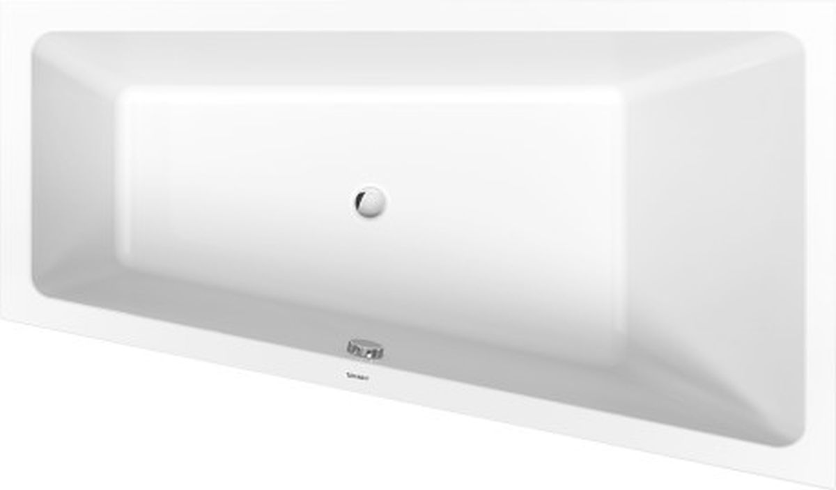 Duravit No. 1 baignoire d’angle 170x100 cm côté droit blanc 700509000000000