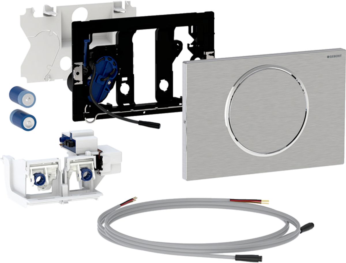 Geberit Sigma bouton de chasse d'eau pour WC acier 115.864.SN.6