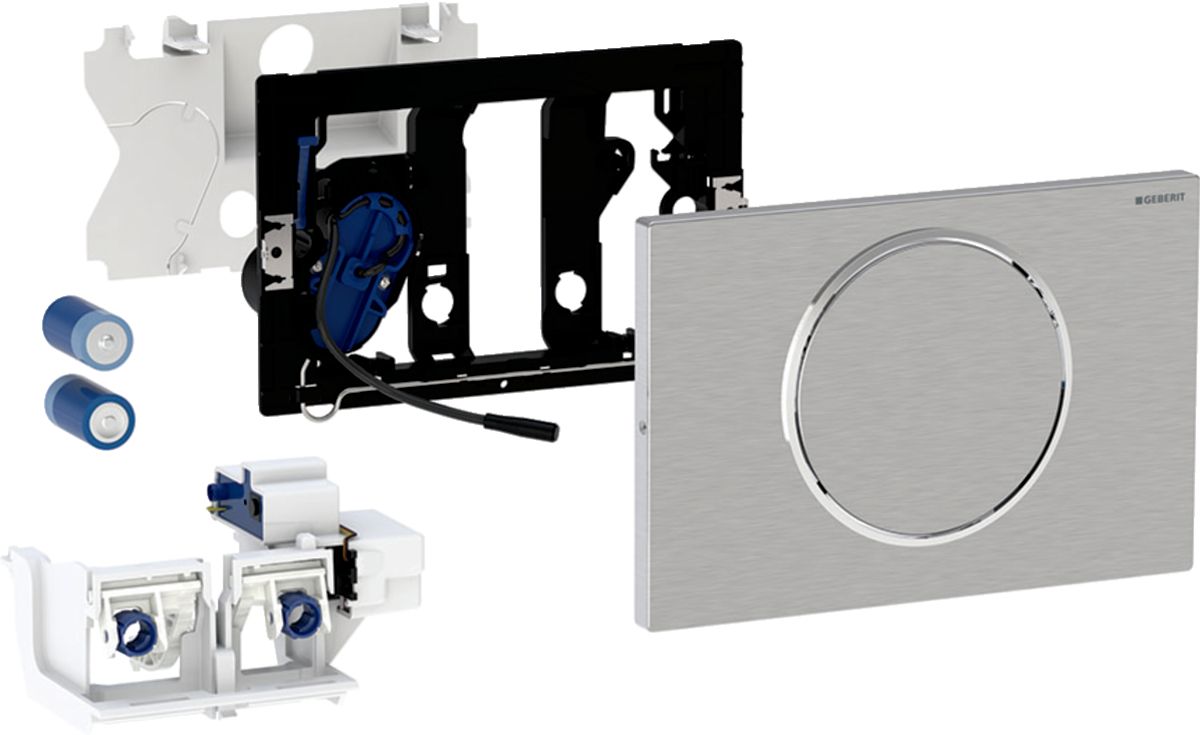 Geberit Sigma bouton de chasse d'eau pour WC acier 115.869.SN.6