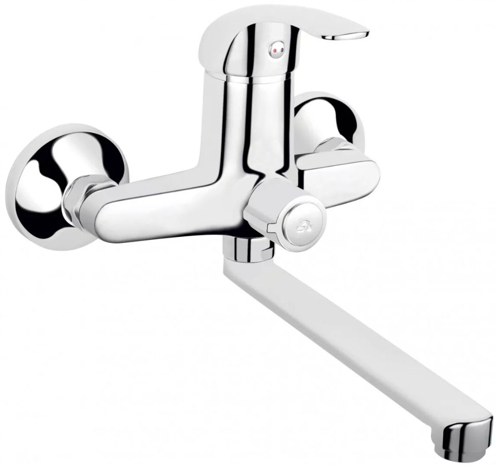 Ferro Vasto mitigeur de lavabo murale chrome BVA3A