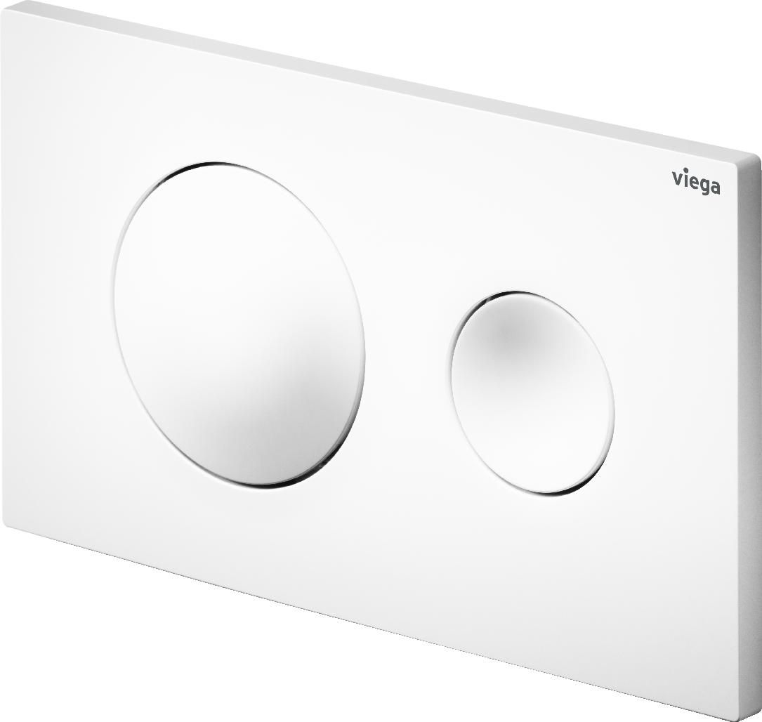 Viega Visign bouton de chasse d'eau pour WC blanc 773793