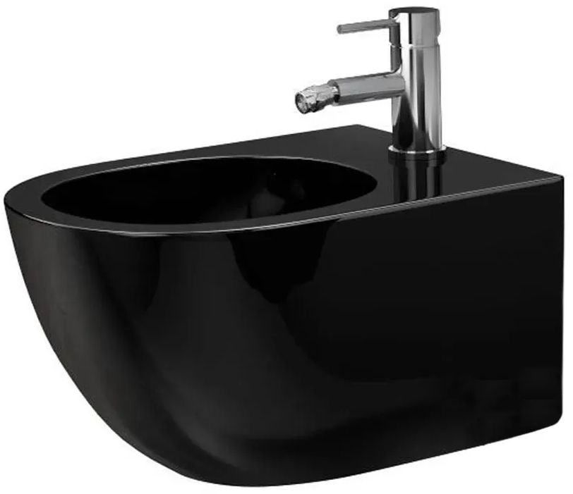 Rea Carlo Mini bidet wiszący czarny REA-C6380