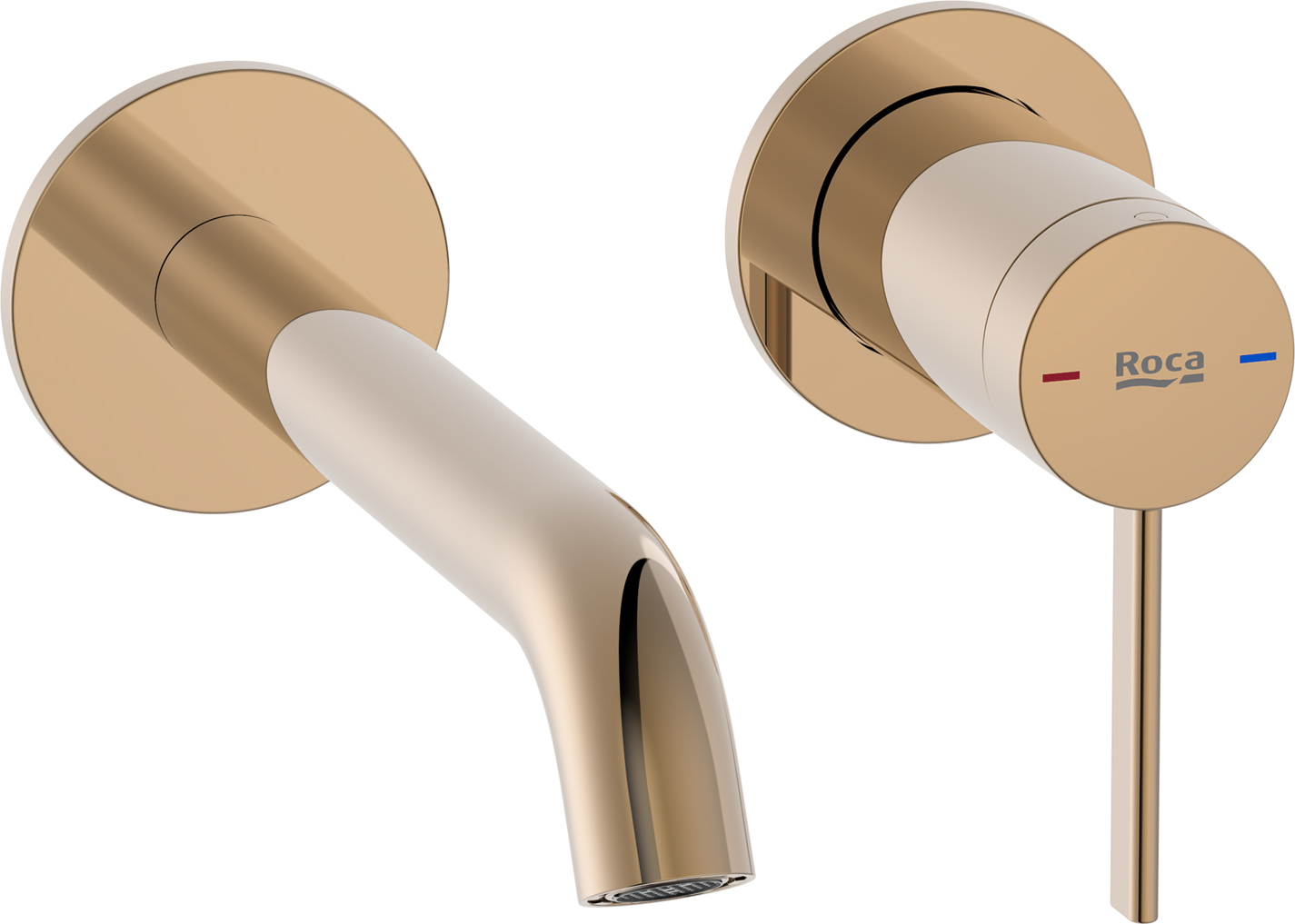 Roca Ona bateria umywalkowa podtynkowa Rose Gold A5A359ERG0