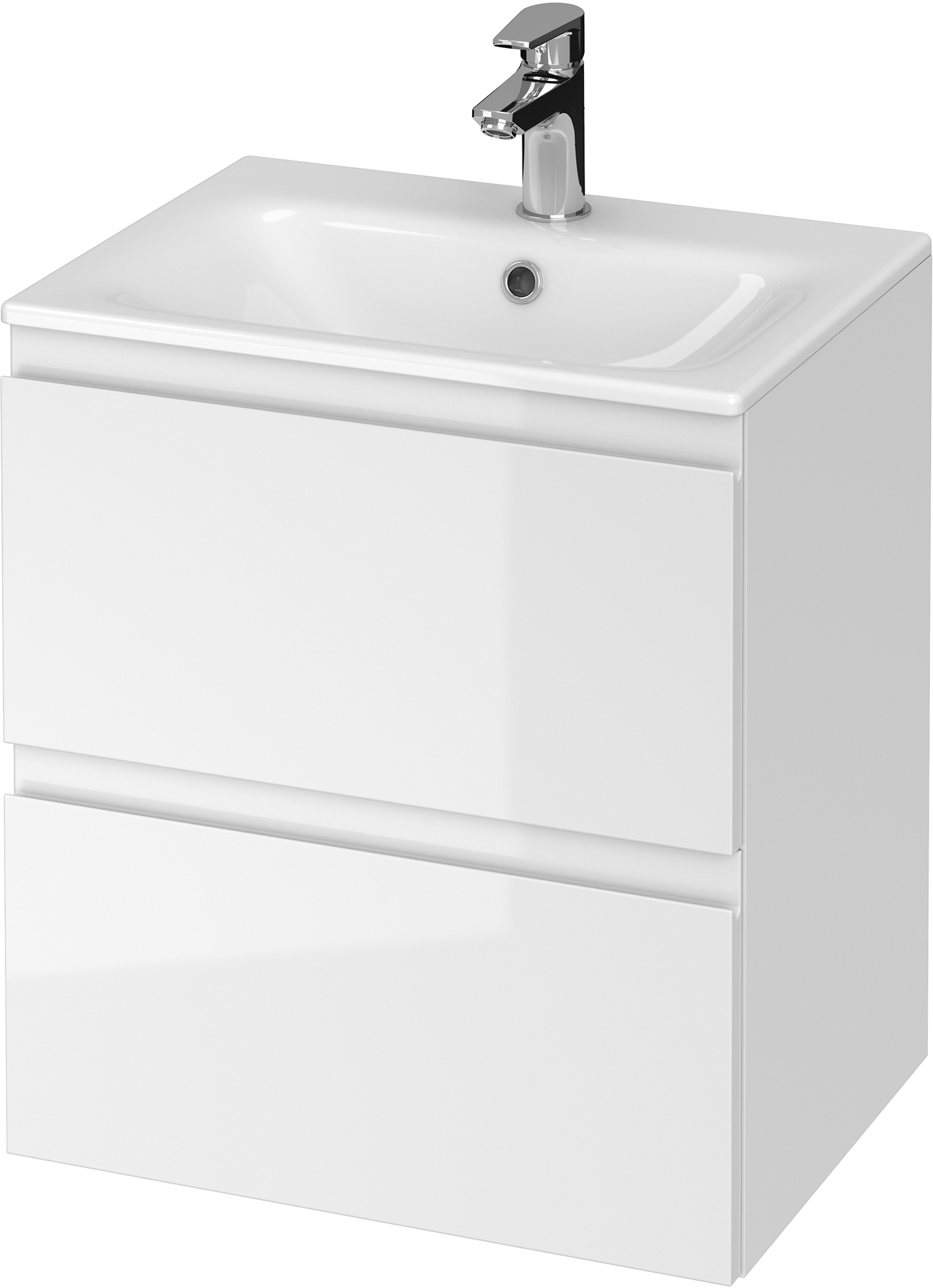Cersanit Moduo lavabo avec meuble 50 cm blanche S801-312-ECO