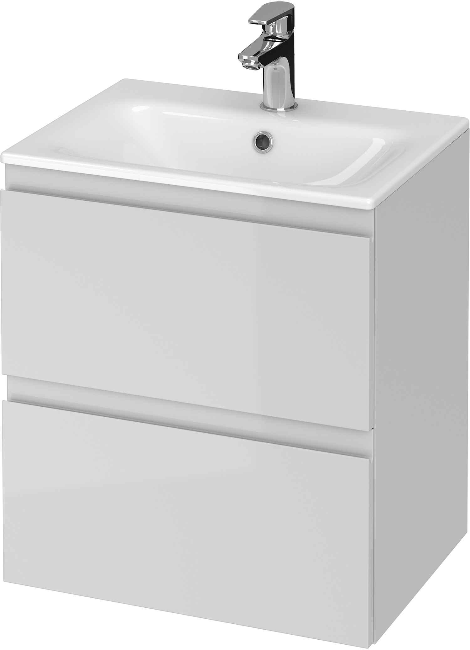 Cersanit Moduo lavabo avec meuble 50 cm grise S801-311-ECO