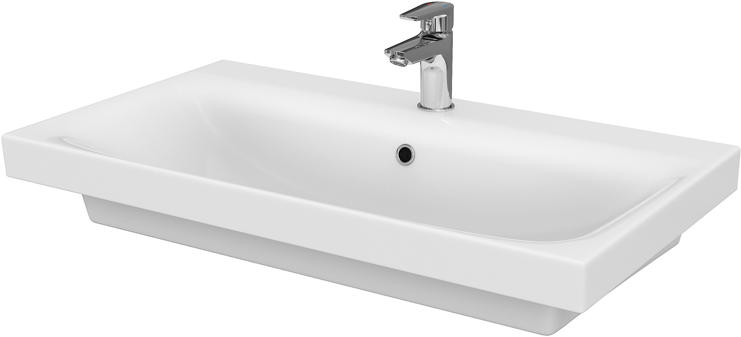 Cersanit Moduo lavabo 80x45 cm rectangulaire de meuble blanc K116-013-ECO