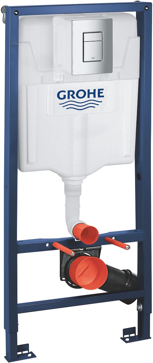 Grohe Rapid SL châssis encastré avec bouton de chasse d'eau pour cuvette suspendue 38772001