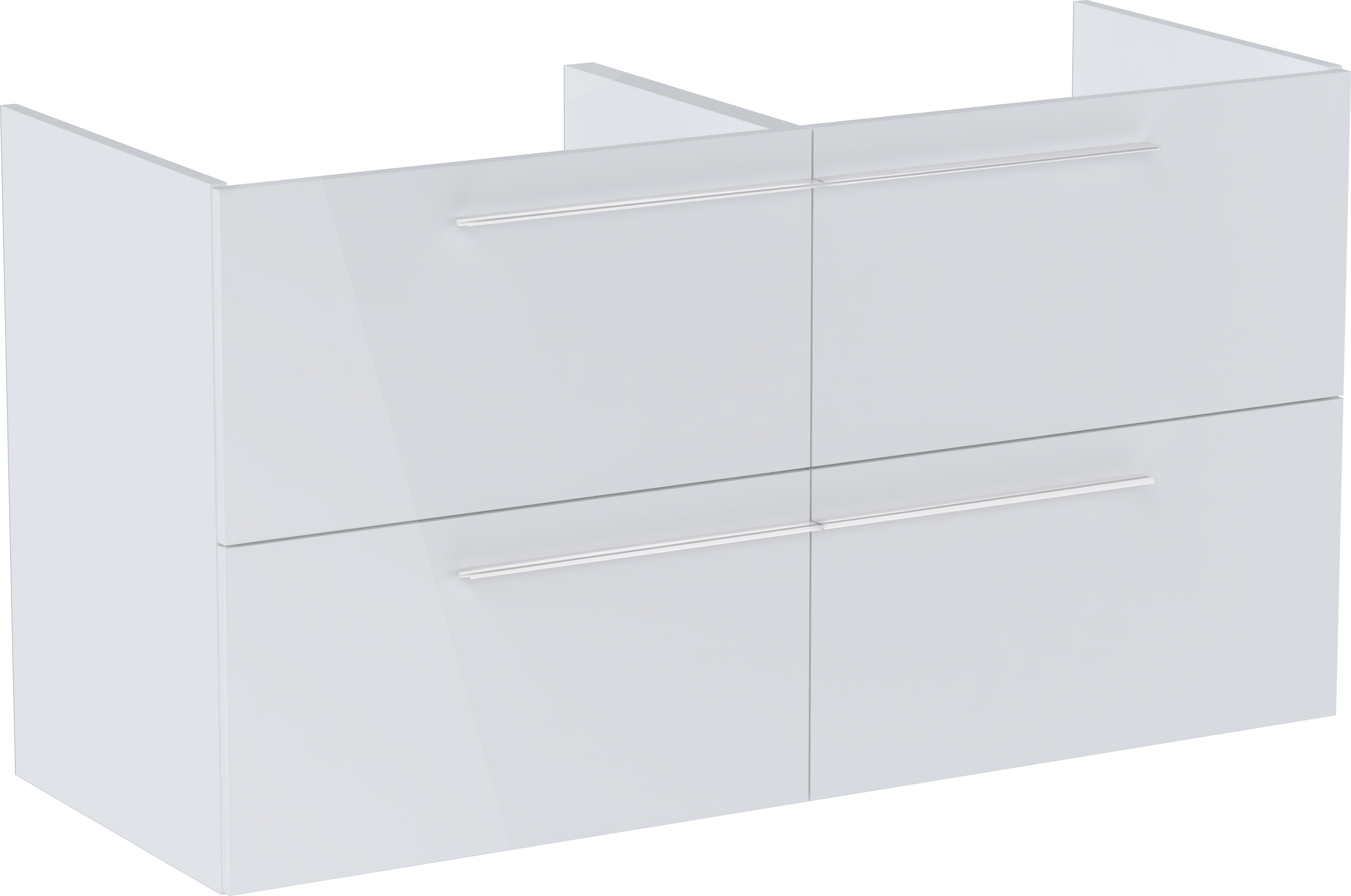 Roca Ella armoire 118.5x44.6x63.5 cm sous-lavabo suspendu blanc A857772806
