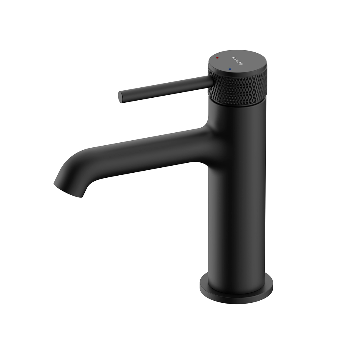 Ksuro 01 mitigeur de lavabo sur pied noir 10000030