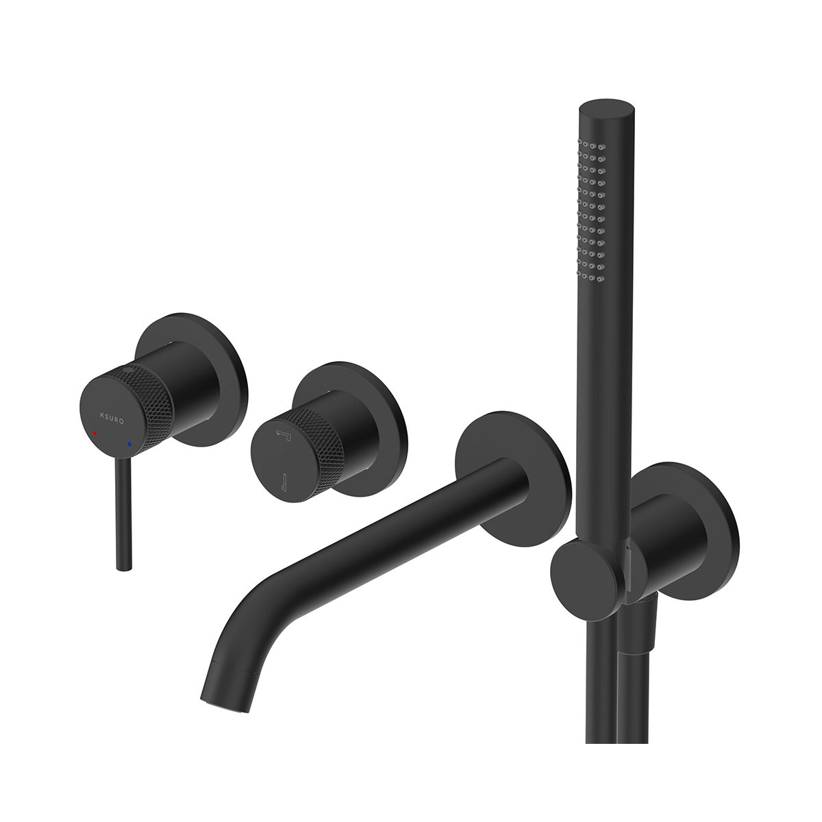 Ksuro 01 mitigeur bain-douche encastrée noir 13001030