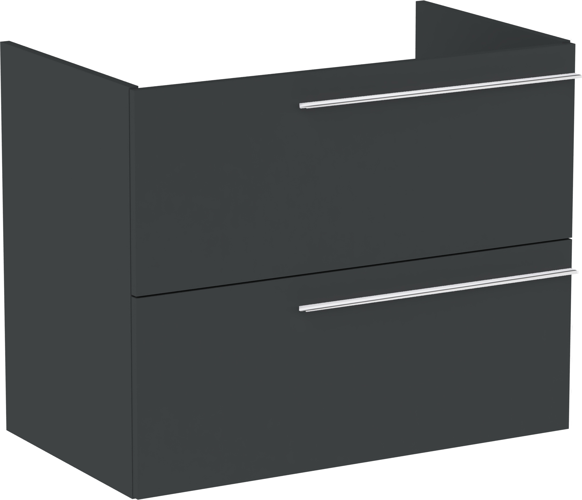 Roca Ella armoire 78.5x44.6x63.5 cm sous-lavabo suspendu noir A857770531