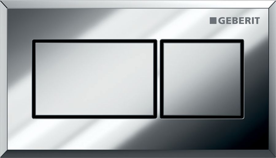 Geberit Sigma bouton de chasse d'eau pour WC chrome brillant-chrome mat 116.053.KA.1