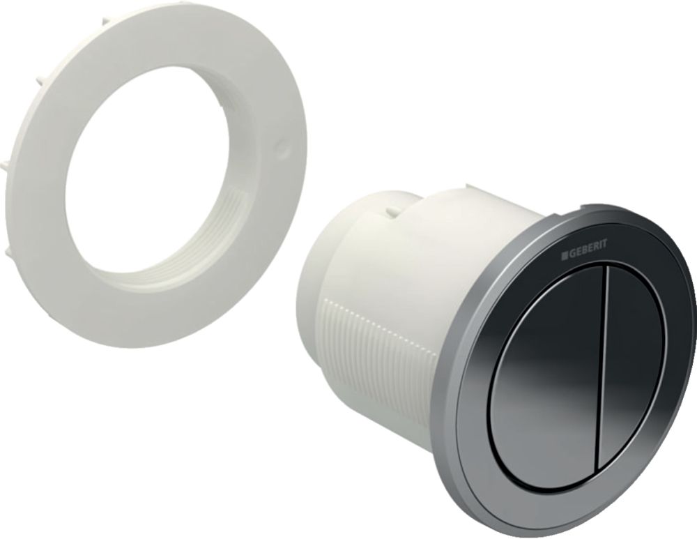 Geberit Typ 10 bouton de chasse d'eau pour WC acier 116.057.SN.1