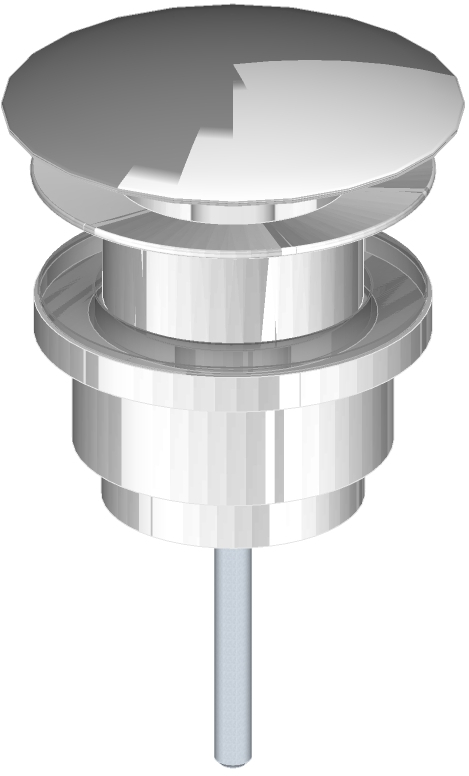 Riho Free Flow bonde de lavabo chrome 205483