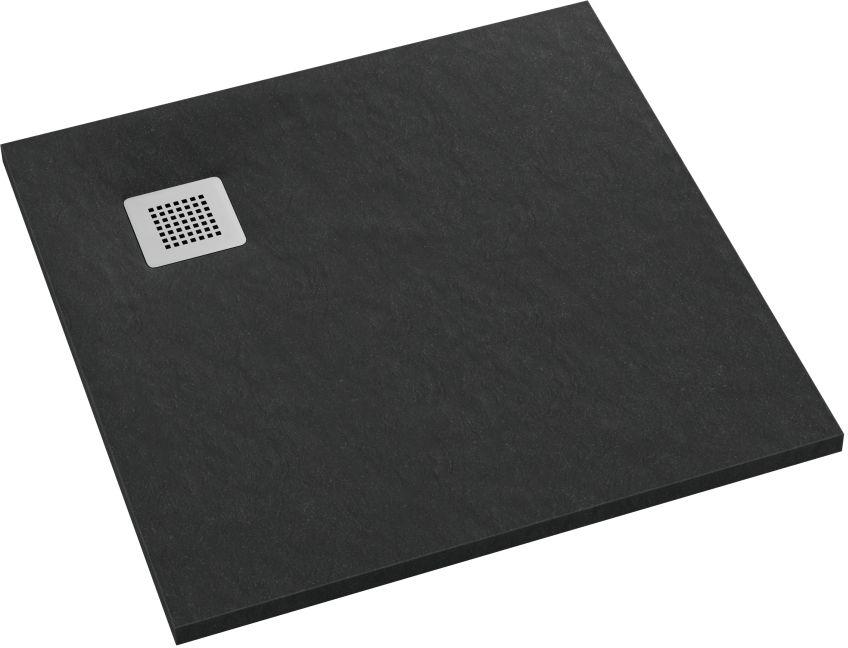 Schedpol Kalait Black Stone receveur de douche carré 90x90 cm noir 3.3101/C/ST-M2