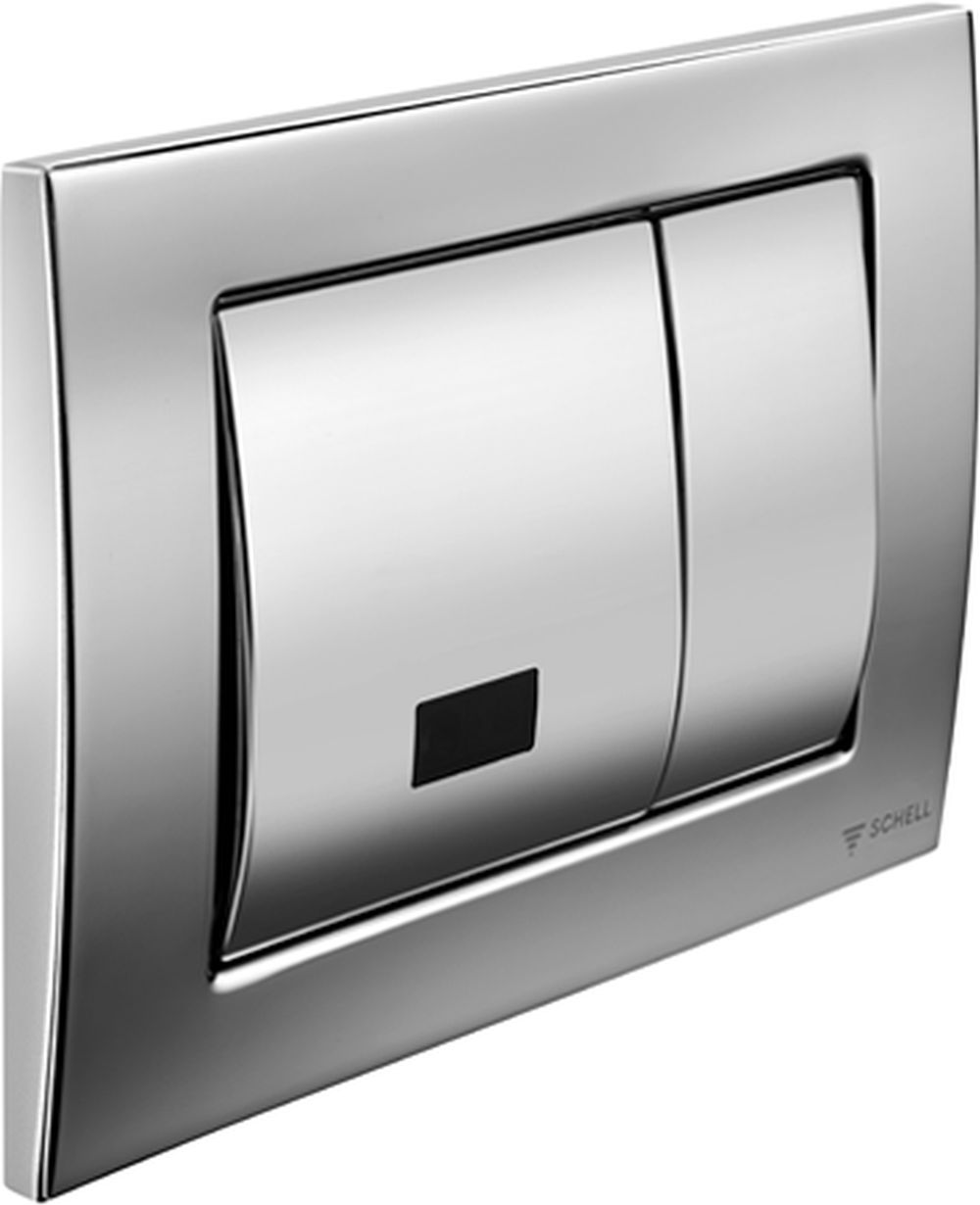 Schell Montus bouton de chasse d'eau pour urinoir chrome brillant 31230699
