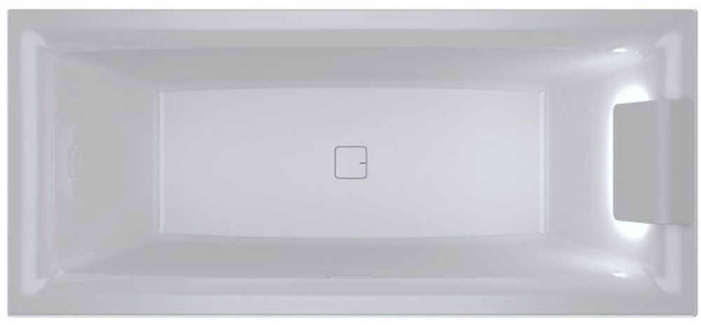 Riho Still Square LED baignoire rectangulaire 180x80 cm blanc B099003005