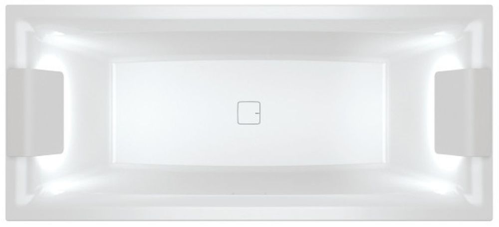 Riho Still Square LED baignoire rectangulaire 180x80 cm blanc B099005005