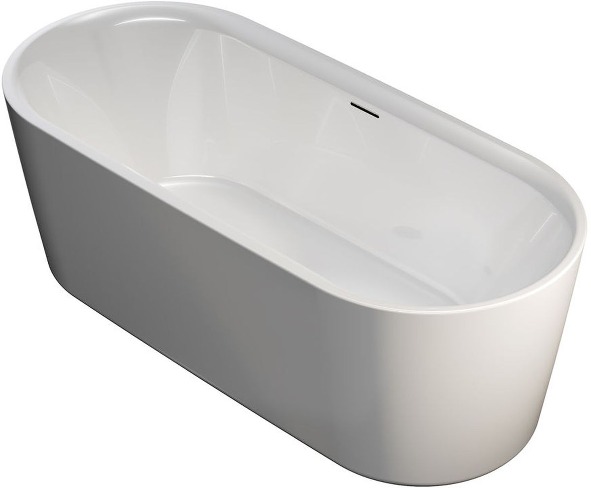 Riho Modesty baignoire autoportante 170x76 cm ovale blanc B090001005