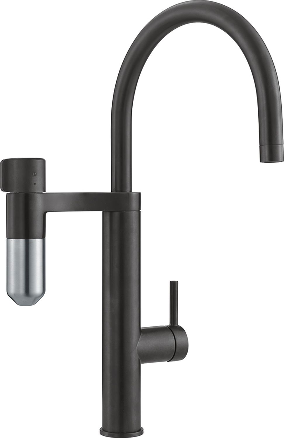 Franke Vital mitigeur de cuisine sur pied acier inoxydable-noir 120.0621.312