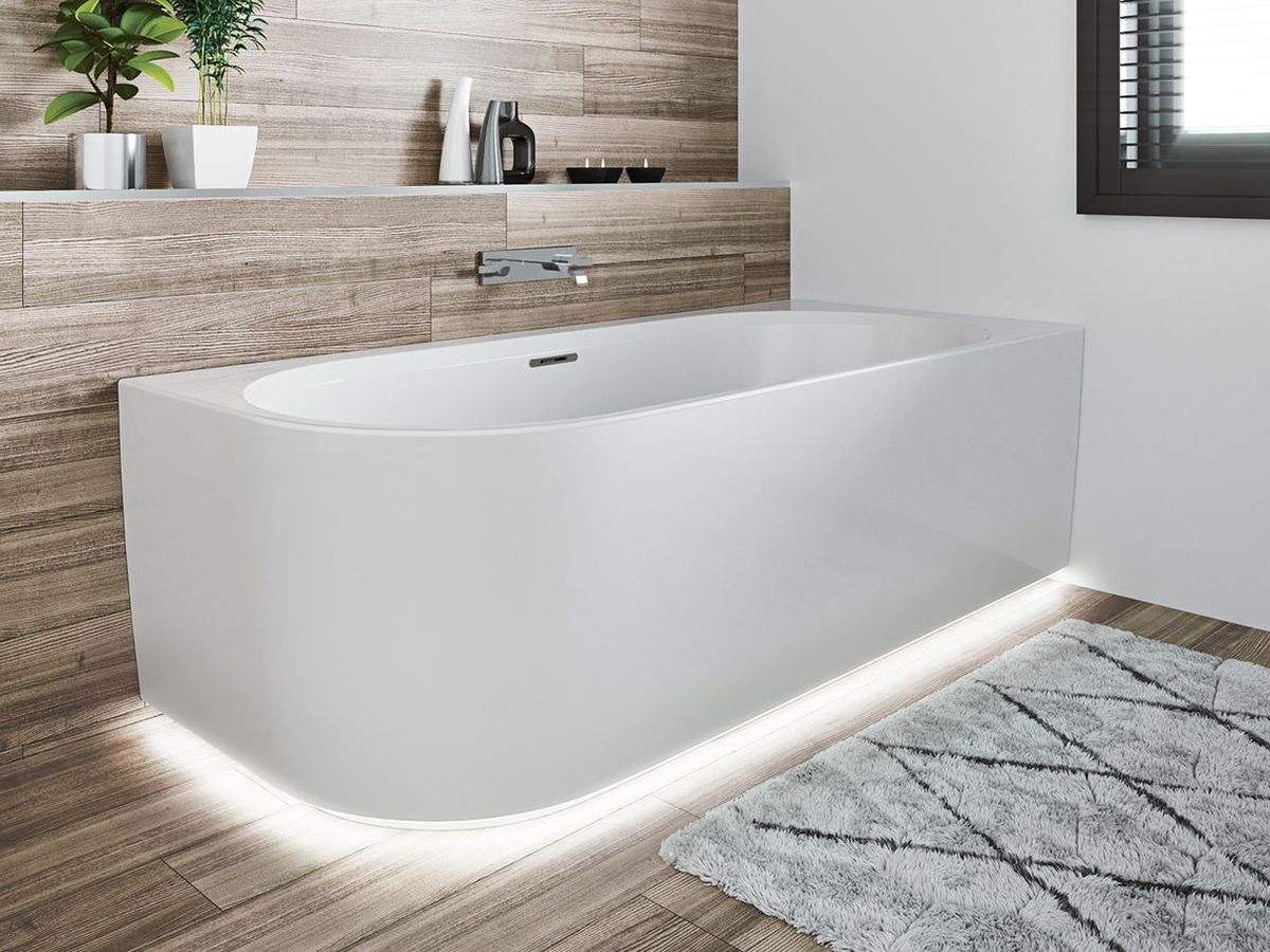 Riho Desire baignoire d’angle 184x84 cm rectangulaire blanc B088002005