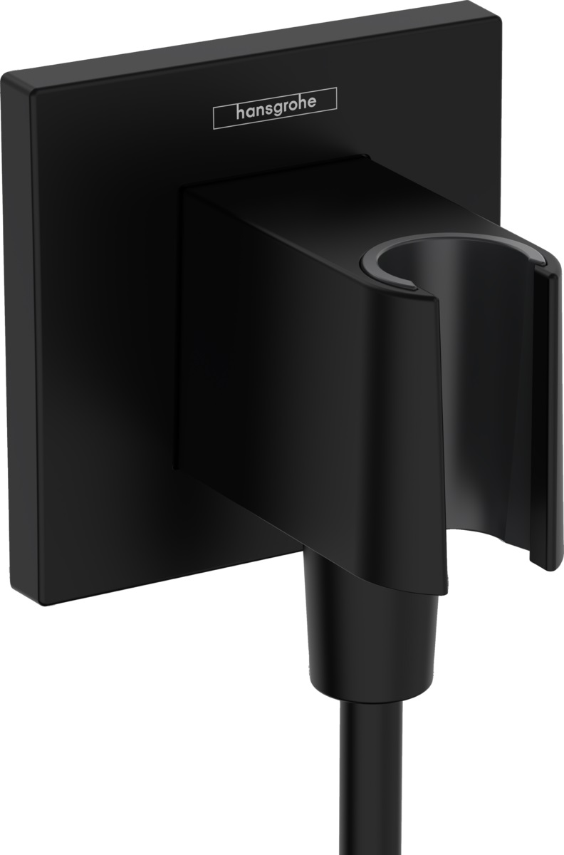 Hansgrohe Fixfit raccord coudé avec support noir 26889670
