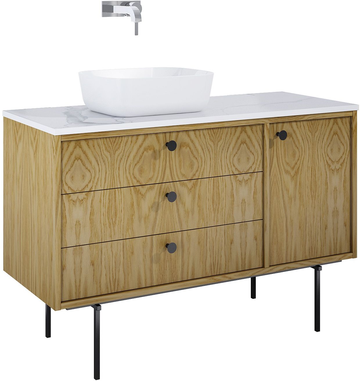 Elita Legacy armoire 120x45.6x54 cm sous-lavabo suspendu chêne RE011200096690