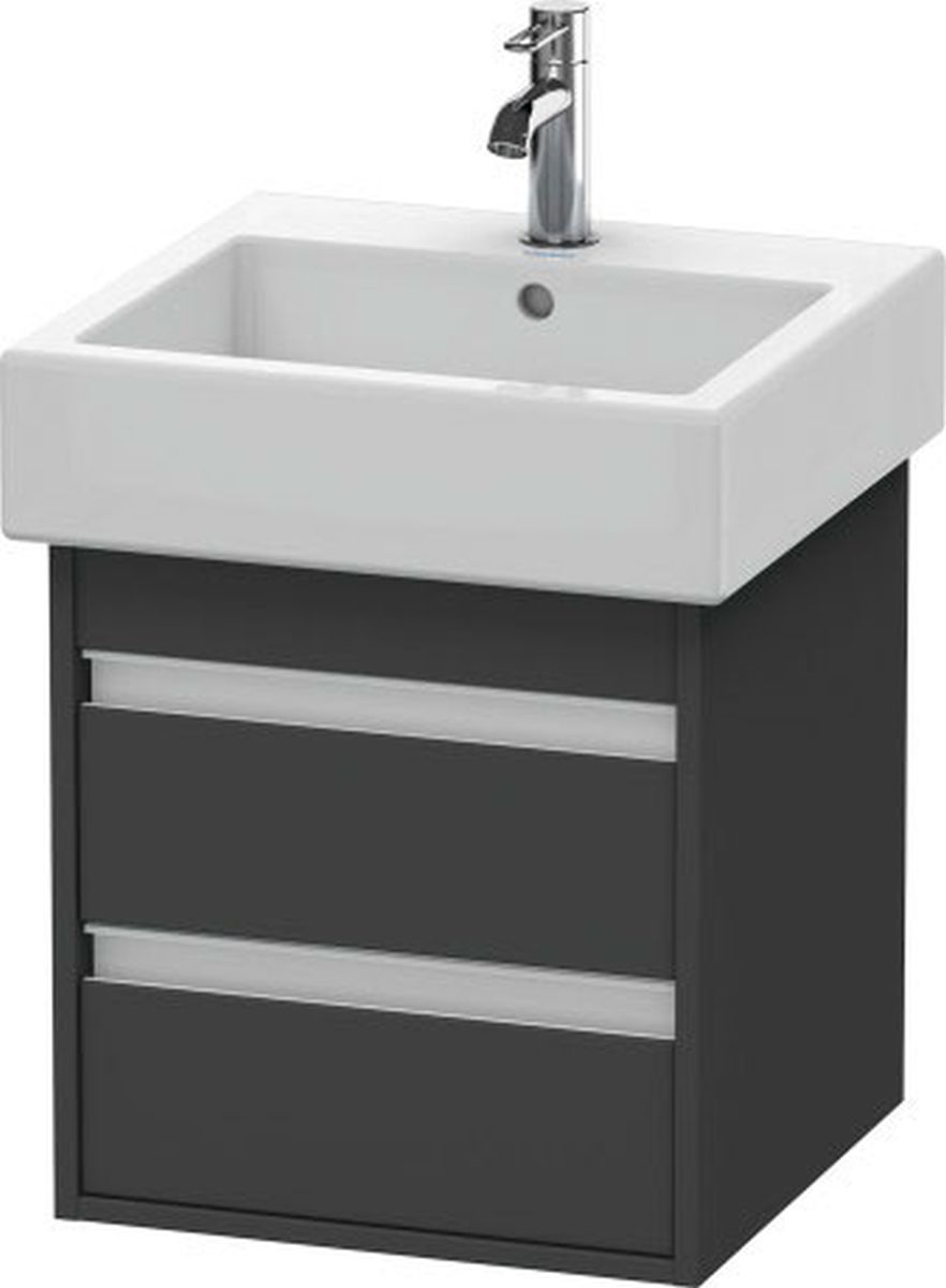 Duravit Ketho armoire 45x44x48 cm sous-lavabo suspendu graphite KT663504949
