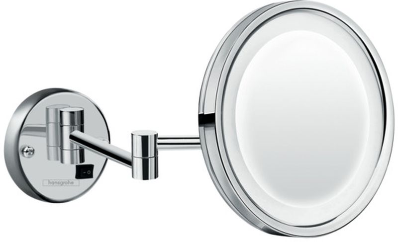 Hansgrohe Logis Universal miroir cosmétique 21.7x21.7 cm arrondi avec éclairage chrome 73570000
