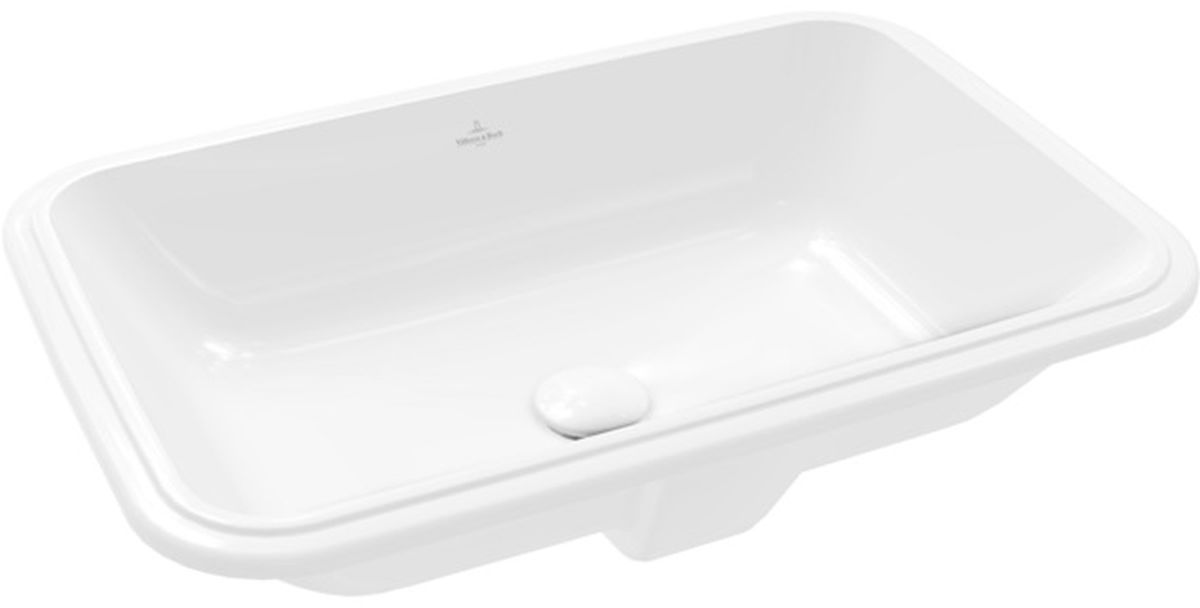 Villeroy & Boch Architectura lavabo 56x36 cm rectangulaire sous plan blanc brillant 5A7761R1