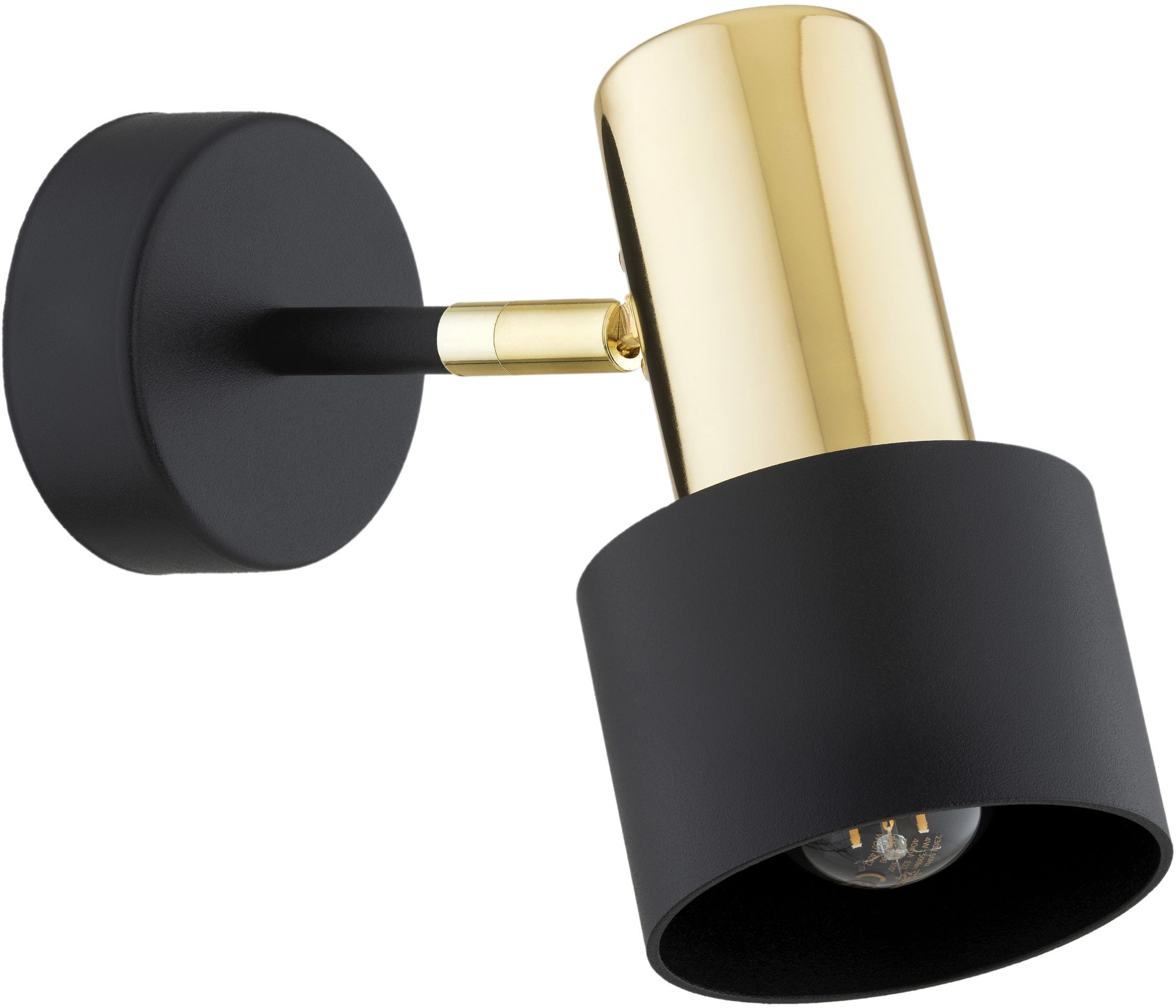 Argon Doria applique murale 1x15 W noir-laiton 4265