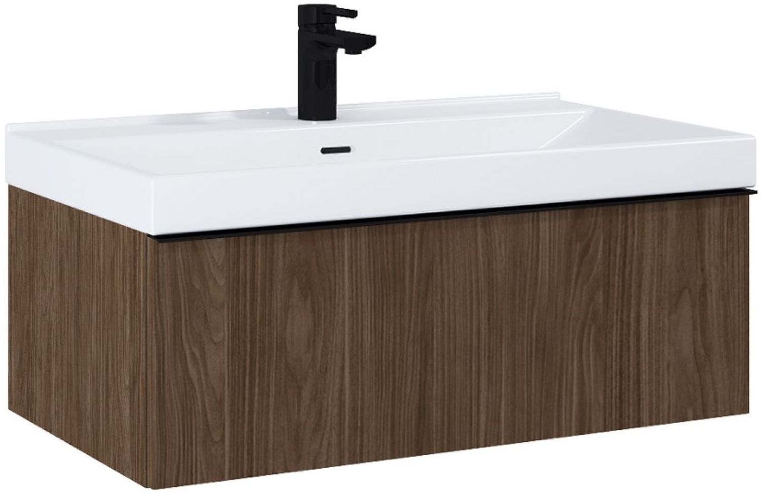 Elita Look armoire 80x44.9x28.1 cm sous-lavabo suspendu noyer RE010803027060