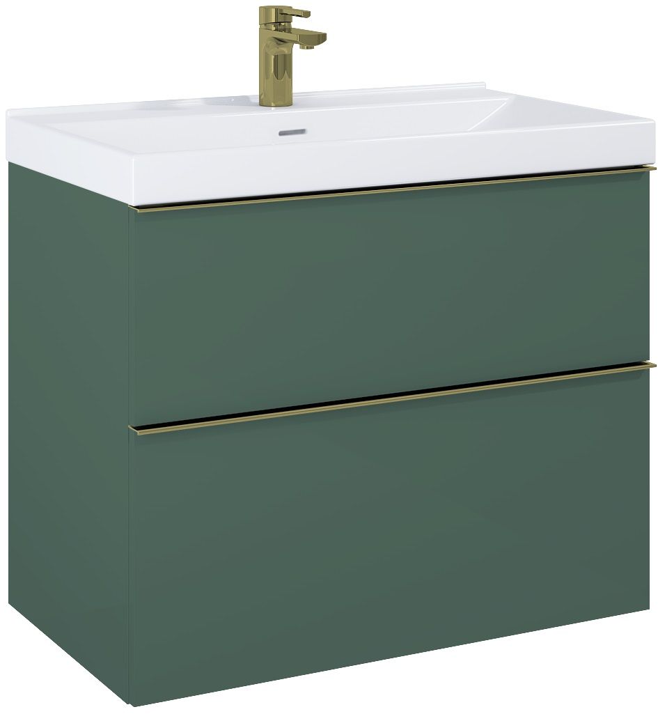 Elita Look armoire 80x44.9x63.5 cm sous-lavabo suspendu vert RE010801027010