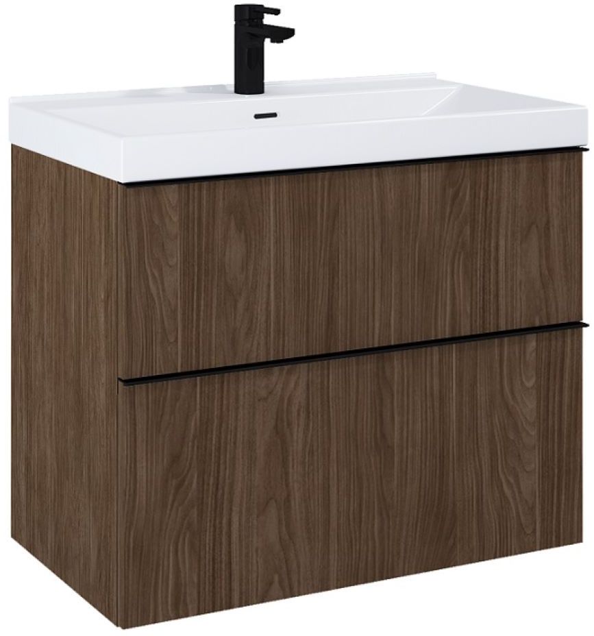 Elita Look armoire 80x44.9x63.5 cm sous-lavabo suspendu noyer RE010801027060