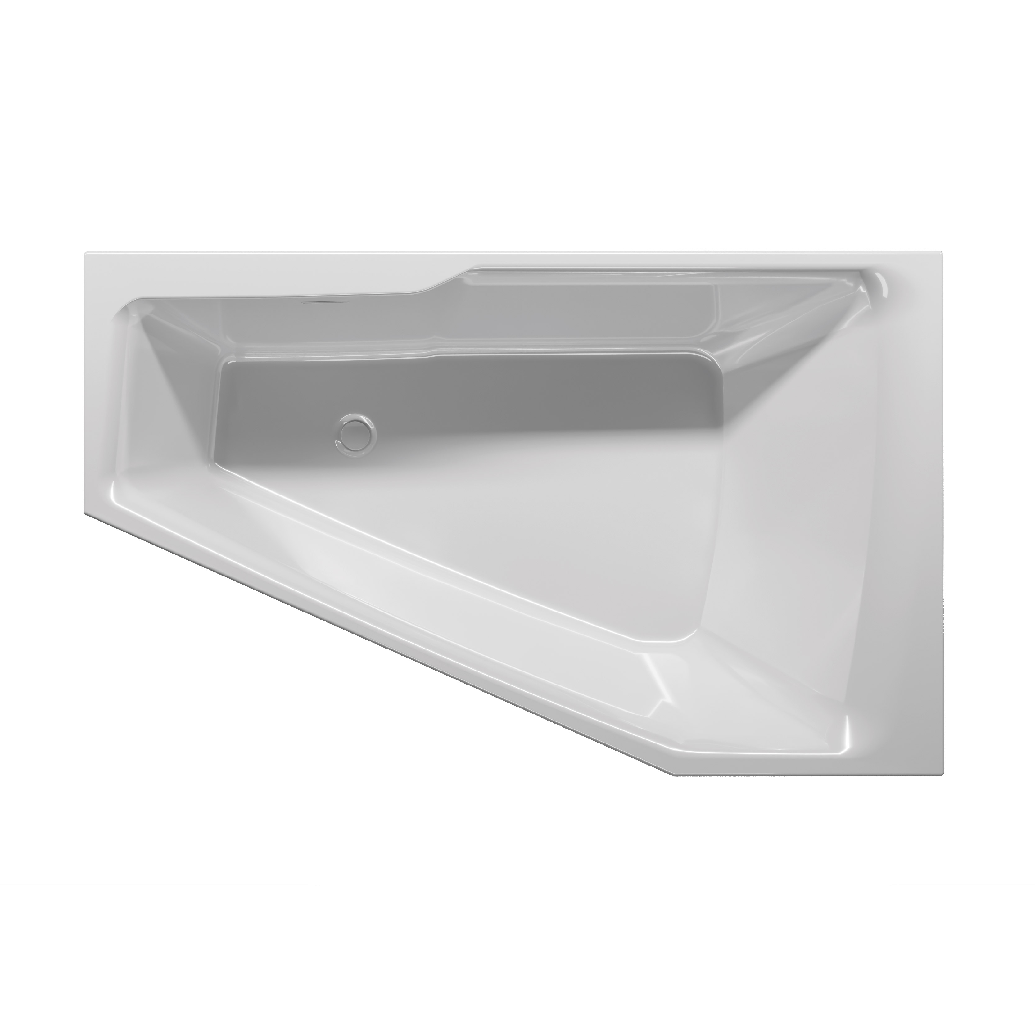 Riho Rethink Space baignoire avec habillage 180x110 cm côté gauche blanc B116005005