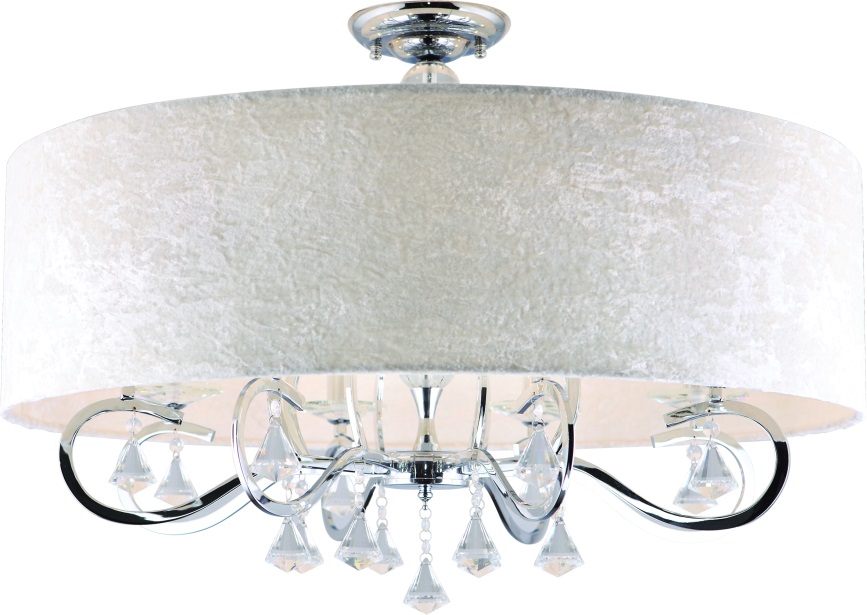 MaxLight Amsterdam plafonnier x40 W chrome-crème C0059